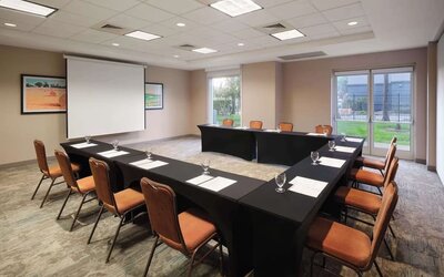 Professional meeting room at Hilton Garden Inn IAH Houston.