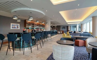 Hotel bar at Hilton Garden Inn London Heathrow Terminals 2 And 3.