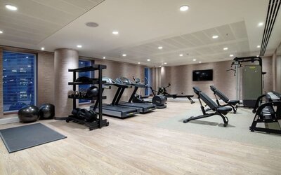 Fitness center available at Hilton Garden Inn London Heathrow Terminals 2 And 3.  