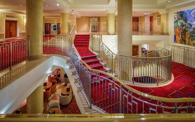 Staircase at Hilton London Paddington.