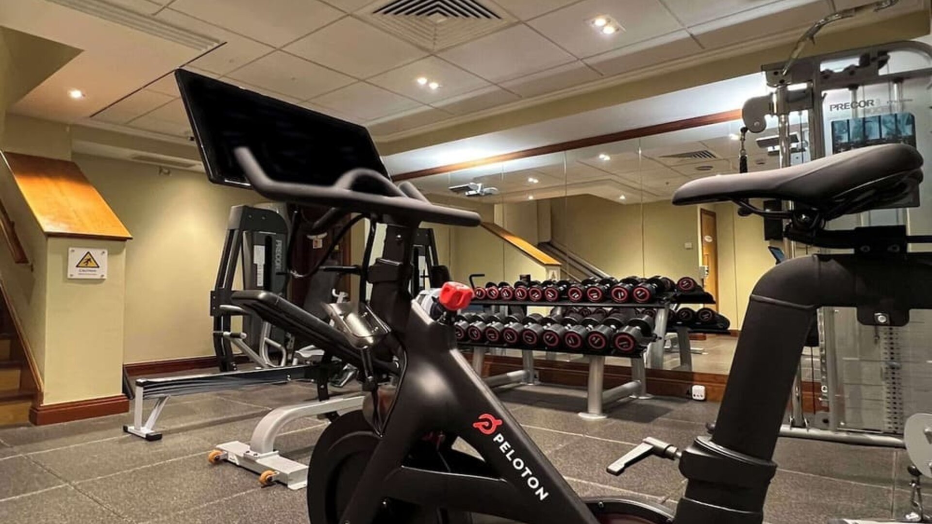 Fitness center available at Hilton London Paddington.
 