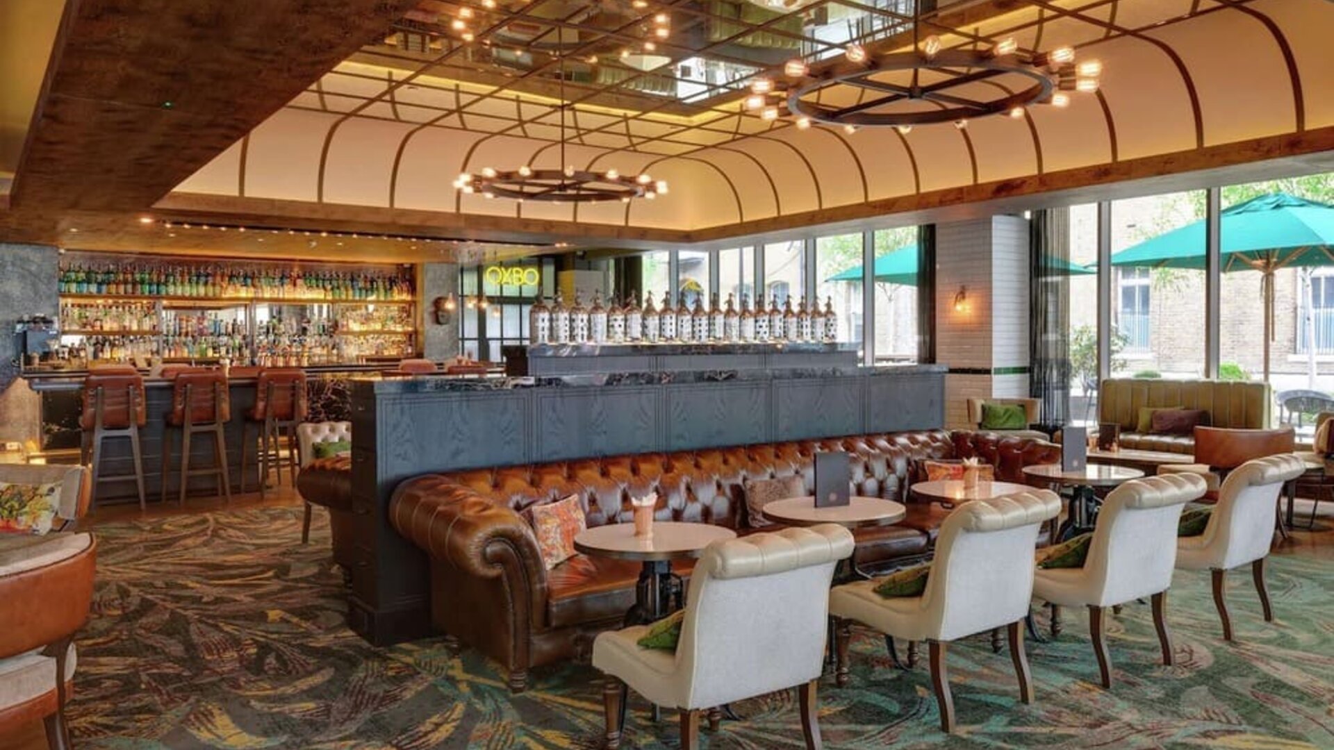 Cocktail bar at Hilton London Bankside.