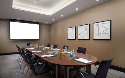 Professional meeting room at Hilton London Bankside.