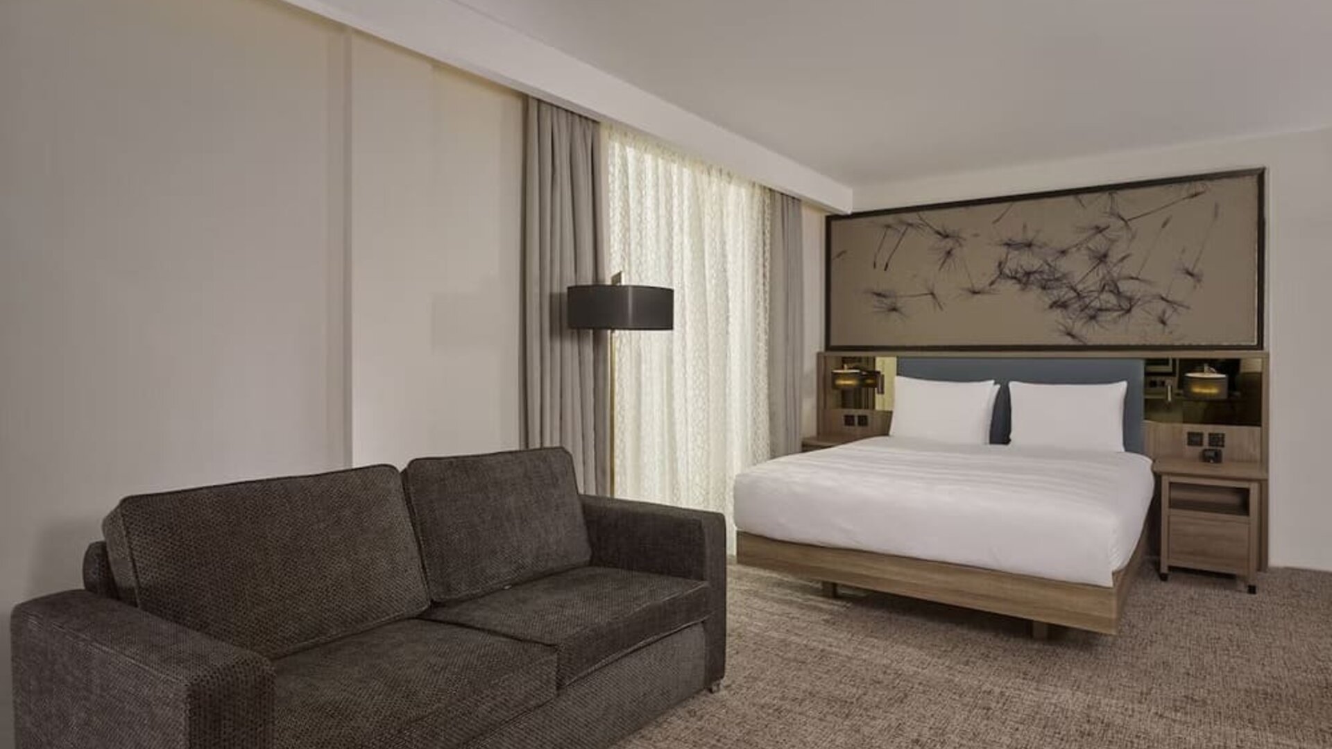 Day use room with sofa at DoubleTree By Hilton Hull.