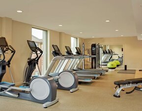 Fitness center available at DoubleTree By Hilton Hull.