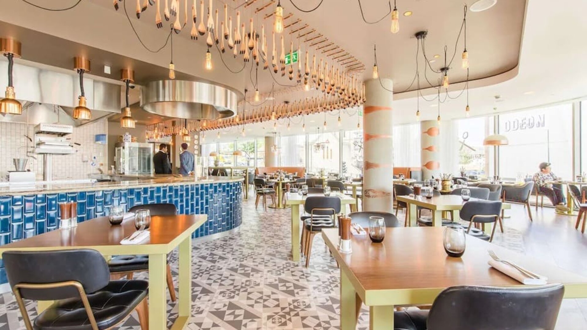 Dining area with natural light at Hilton Bournemouth.  