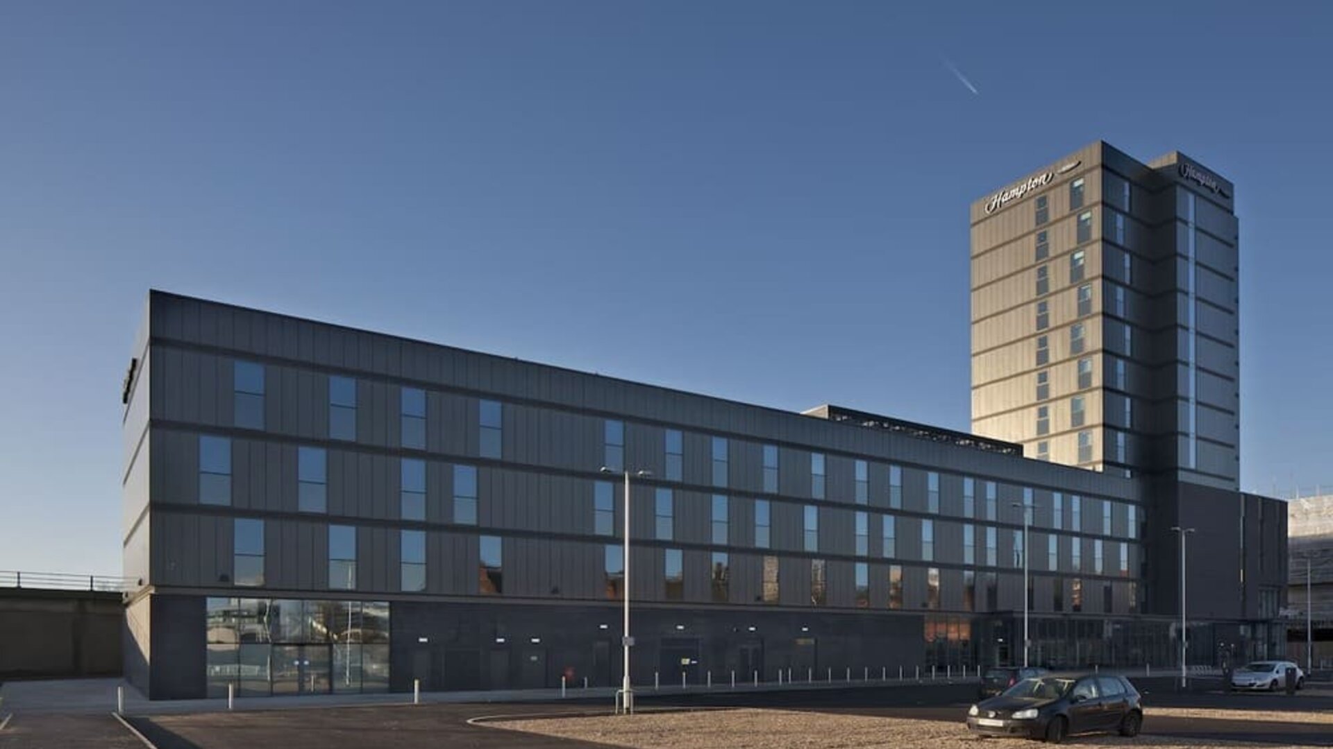 Hotel exterior at Hampton By Hilton Leeds City Centre.
 
