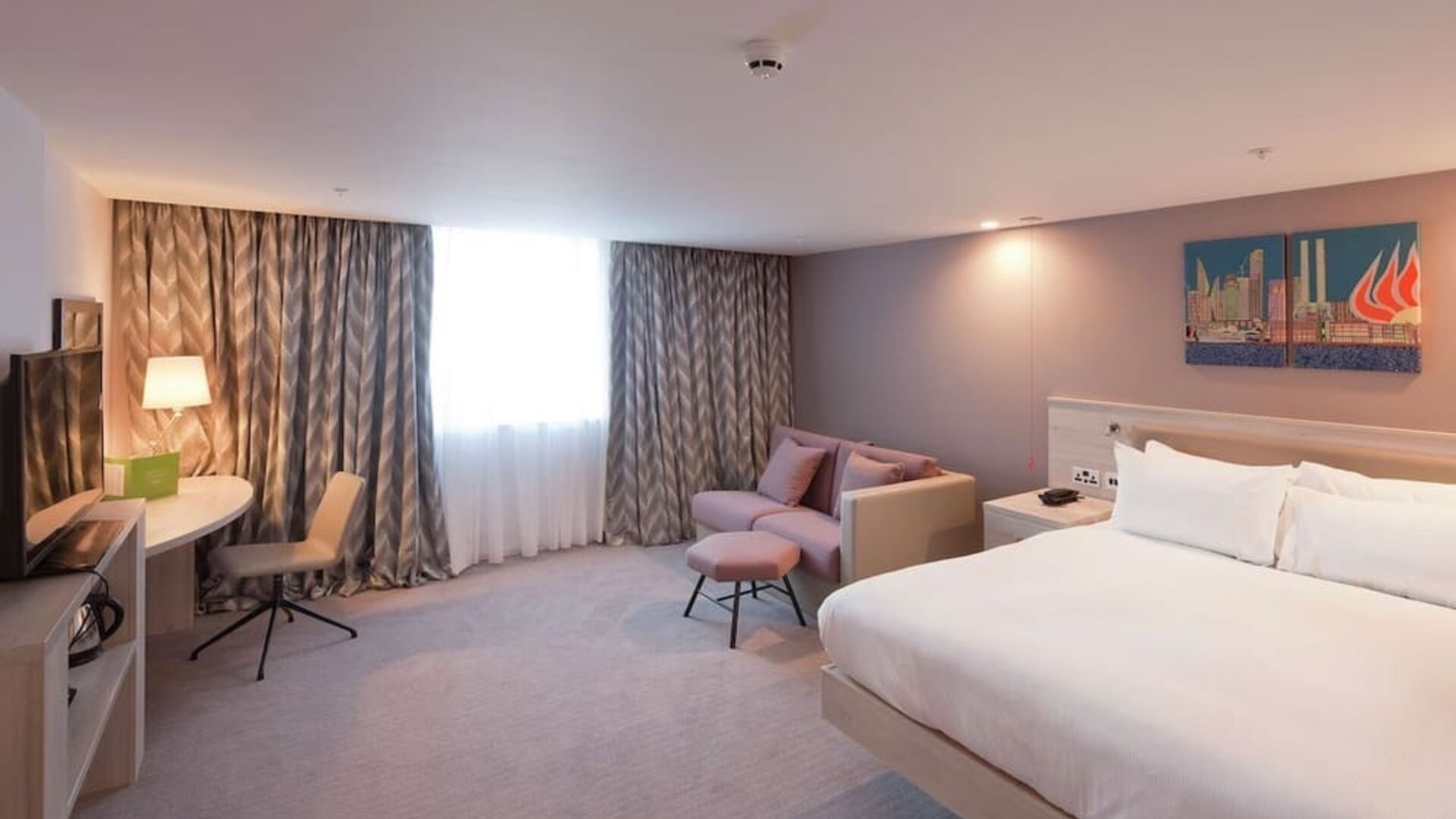 Spacious day use room at Hampton By Hilton Leeds City Centre.
 