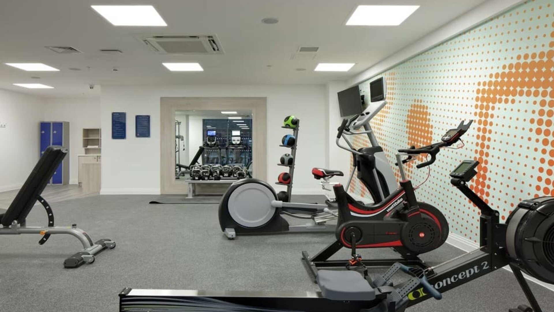 Fitness center available at Hampton By Hilton Leeds City Centre. 