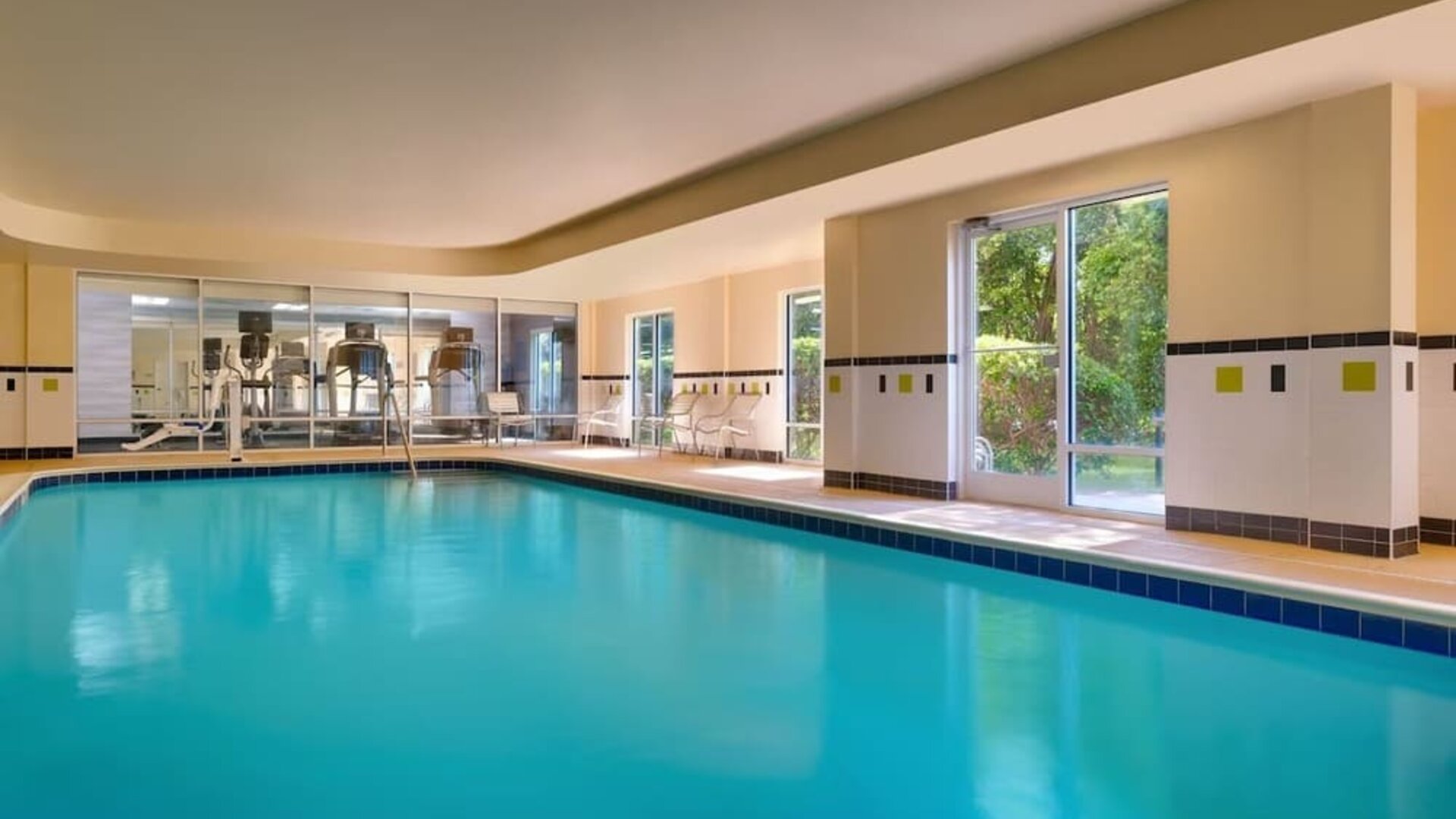Refreshing indoor pool at Fairfield Inn & Suites By Marriott Tallahassee Central.