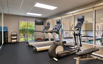 Fitness center available at Fairfield Inn & Suites By Marriott Tallahassee Central.