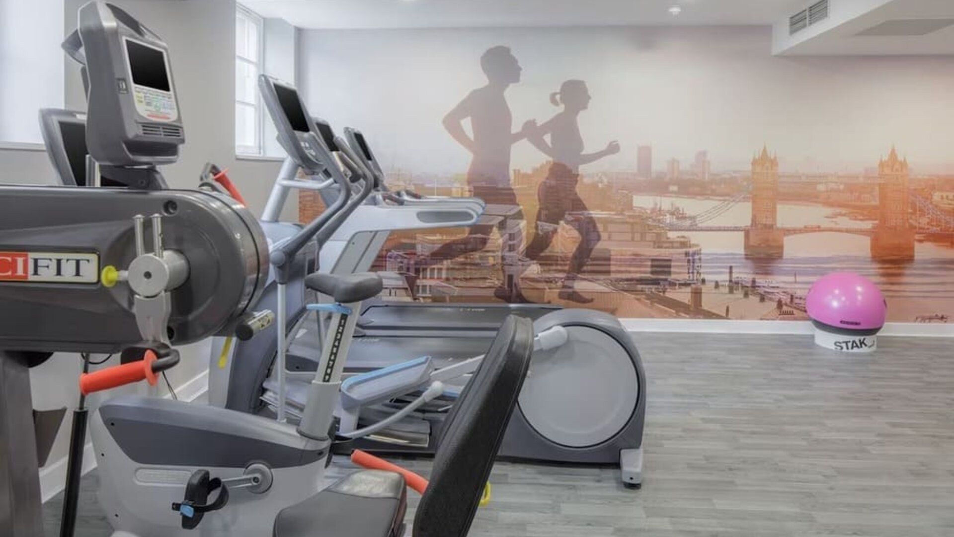 Fitness center available at DoubleTree by Hilton London Greenwich. 