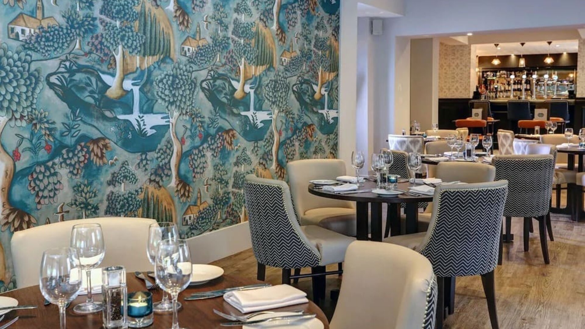 Elegant dining area at DoubleTree By Hilton York.