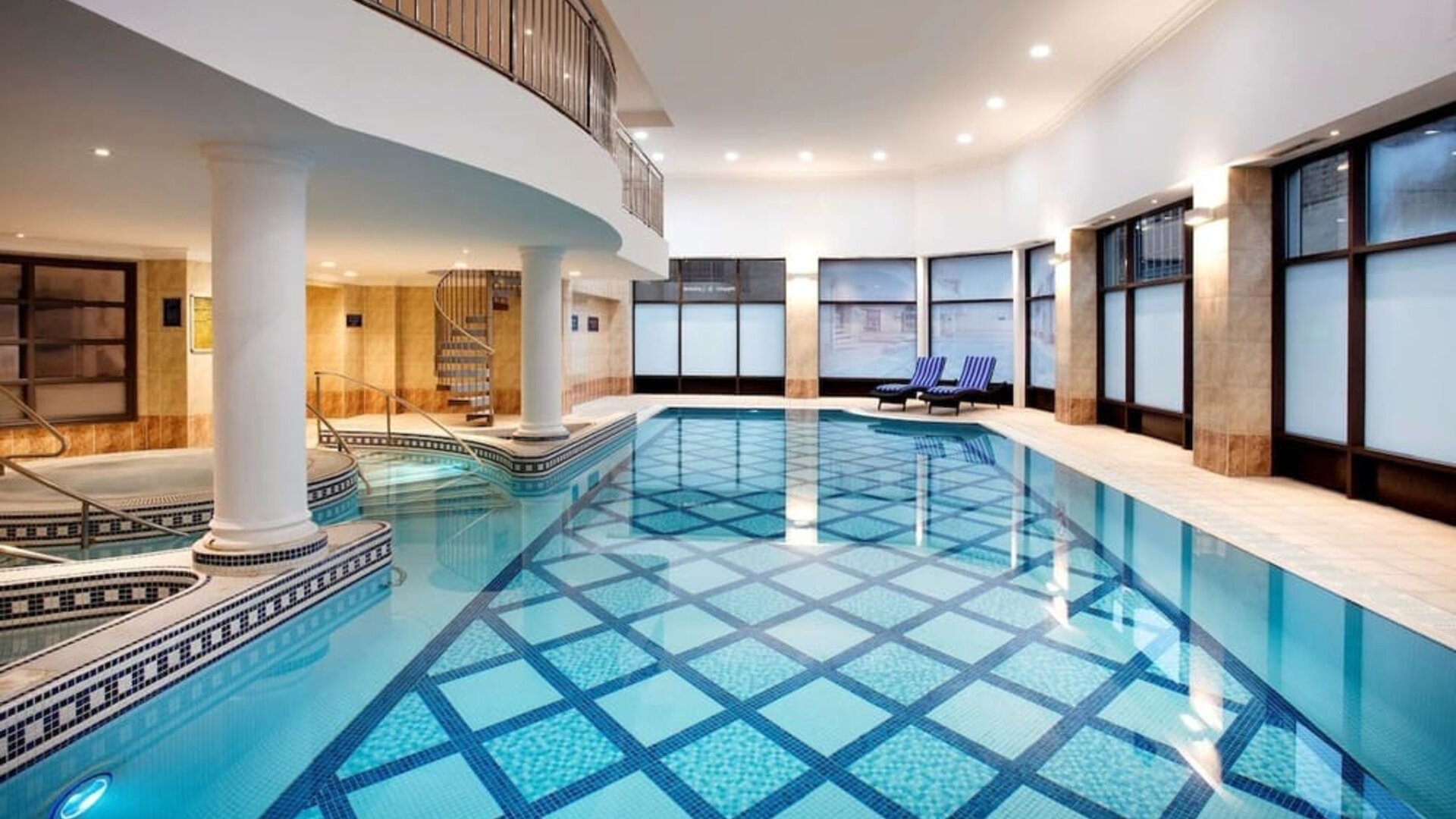 Relaxing indoor pool at Doubletree by Hilton Glasgow Central.