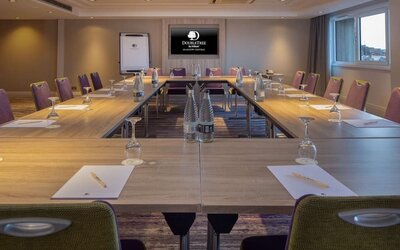 Professional meeting room at Doubletree by Hilton Glasgow Central.