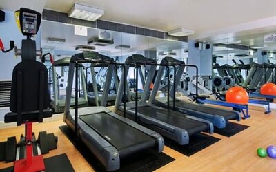 Fitness center available at DoubleTree by Hilton Swindon.  