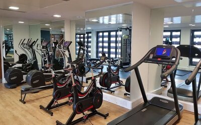Fitness center available at DoubleTree By Hilton Leeds City Centre.