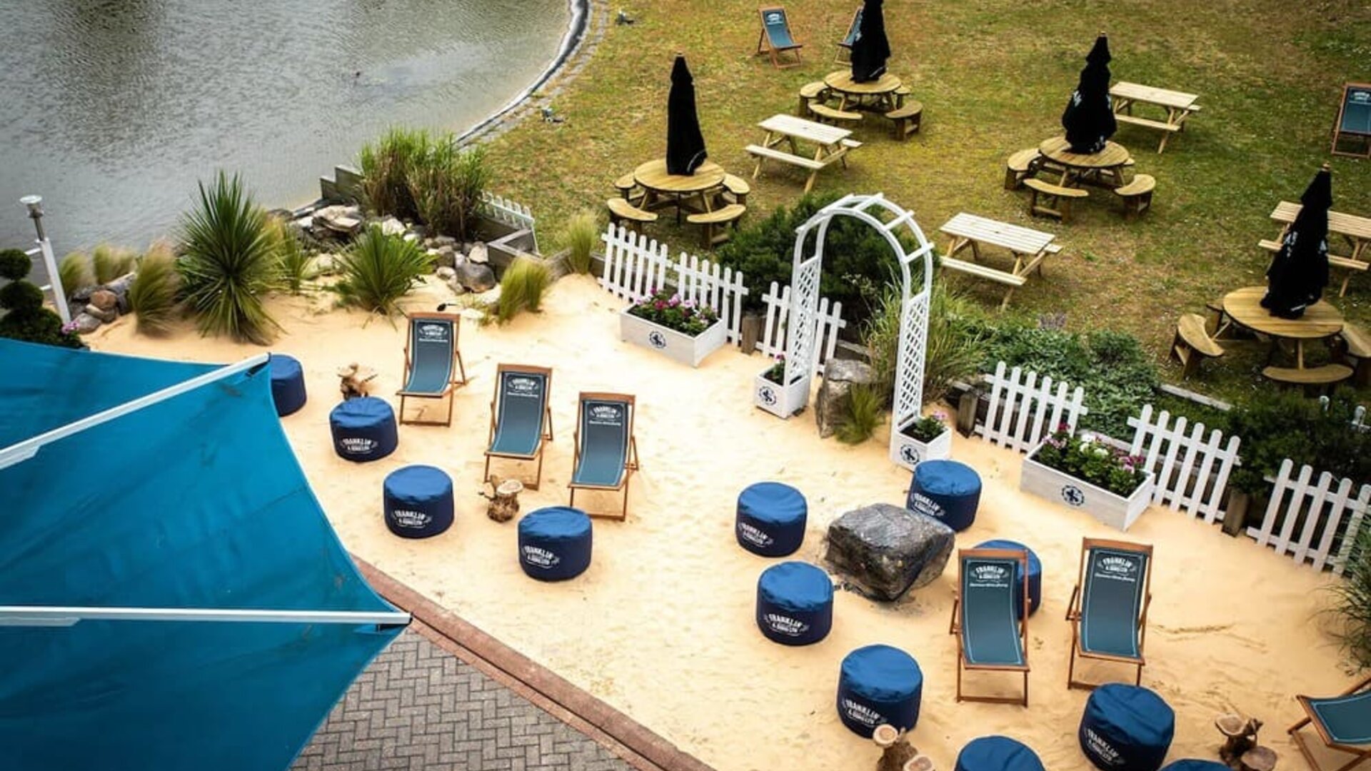 Outdoor seating available  at Hilton London Heathrow Airport. 