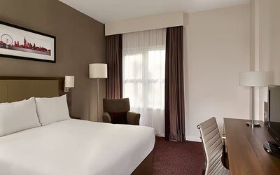 Day use room with work desk at Leonardo Hotel Aberdeen.