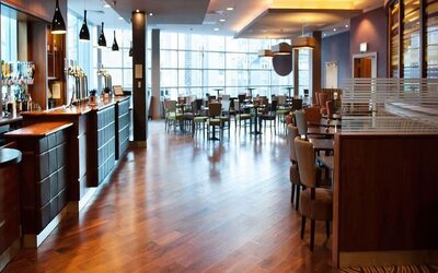 Hotel bar at Leonardo Hotel Aberdeen.