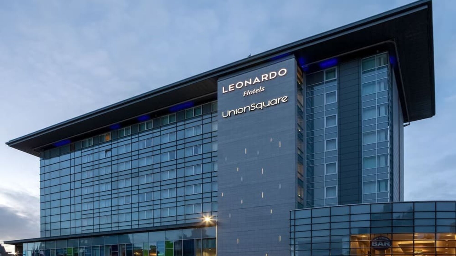 Hotel exterior at Leonardo Hotel Aberdeen.