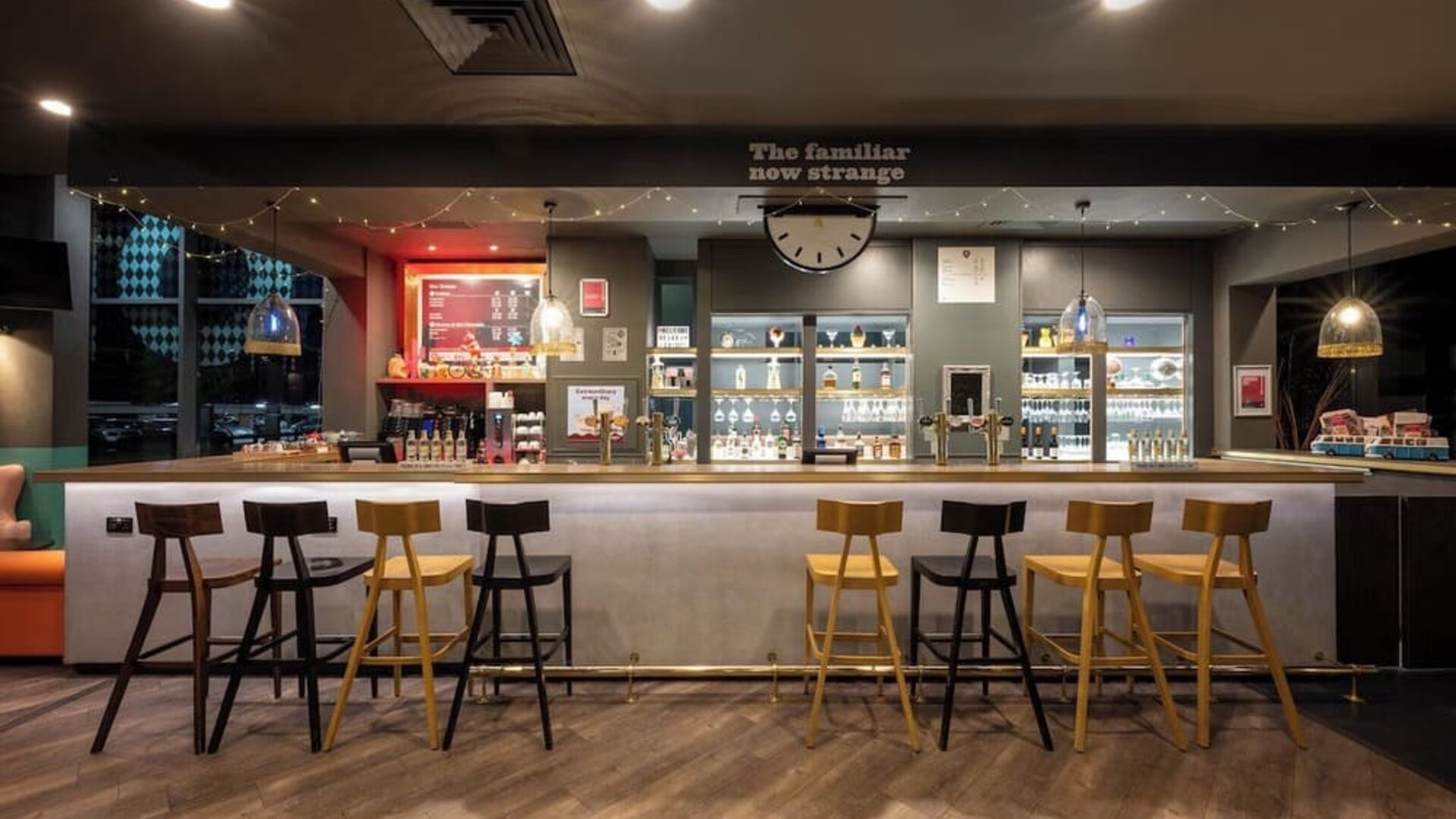 Hotel bar at Leonardo Hotel Brighton.