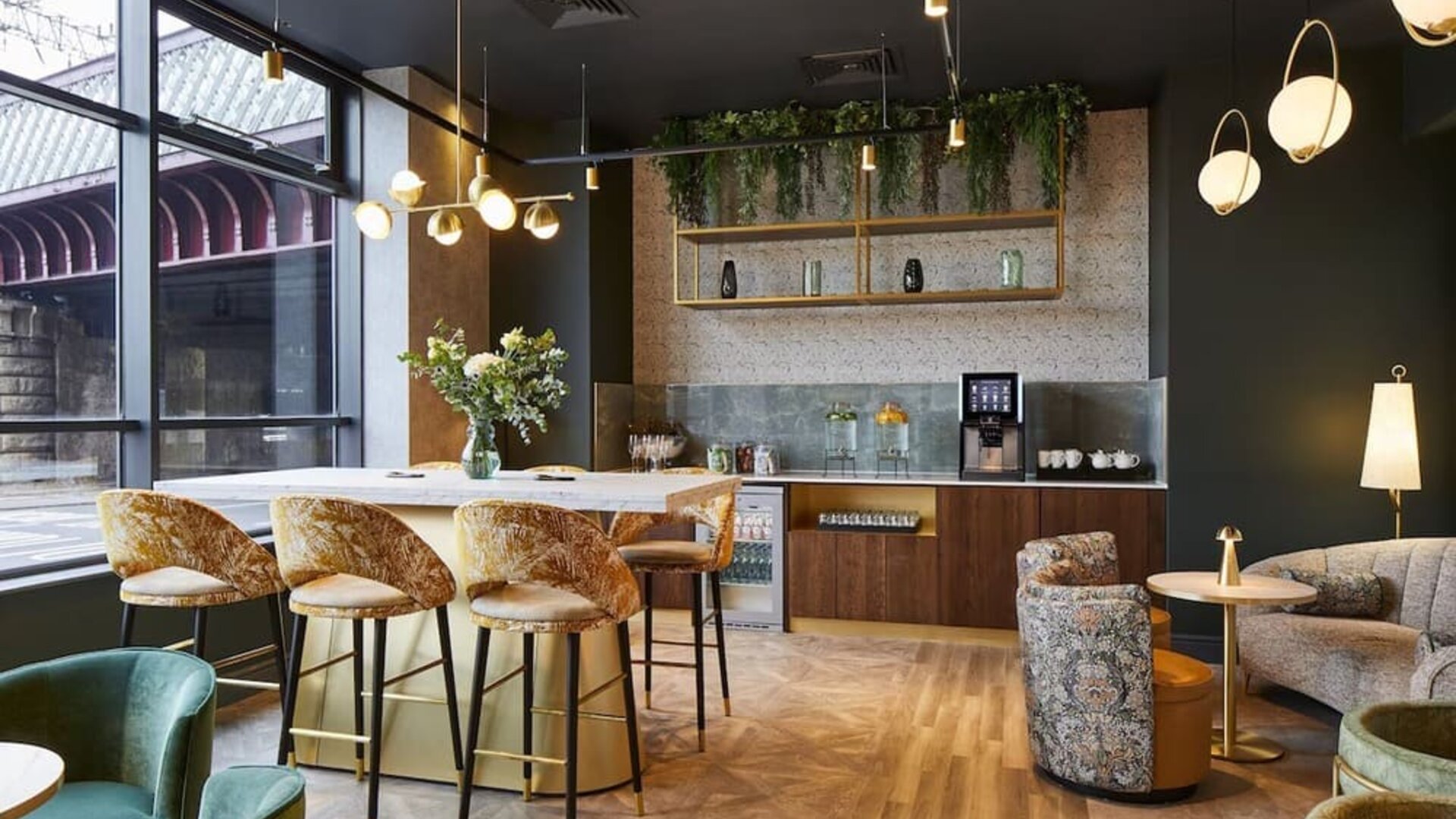 Executive lounge at Leonardo Royal Hotel Glasgow.