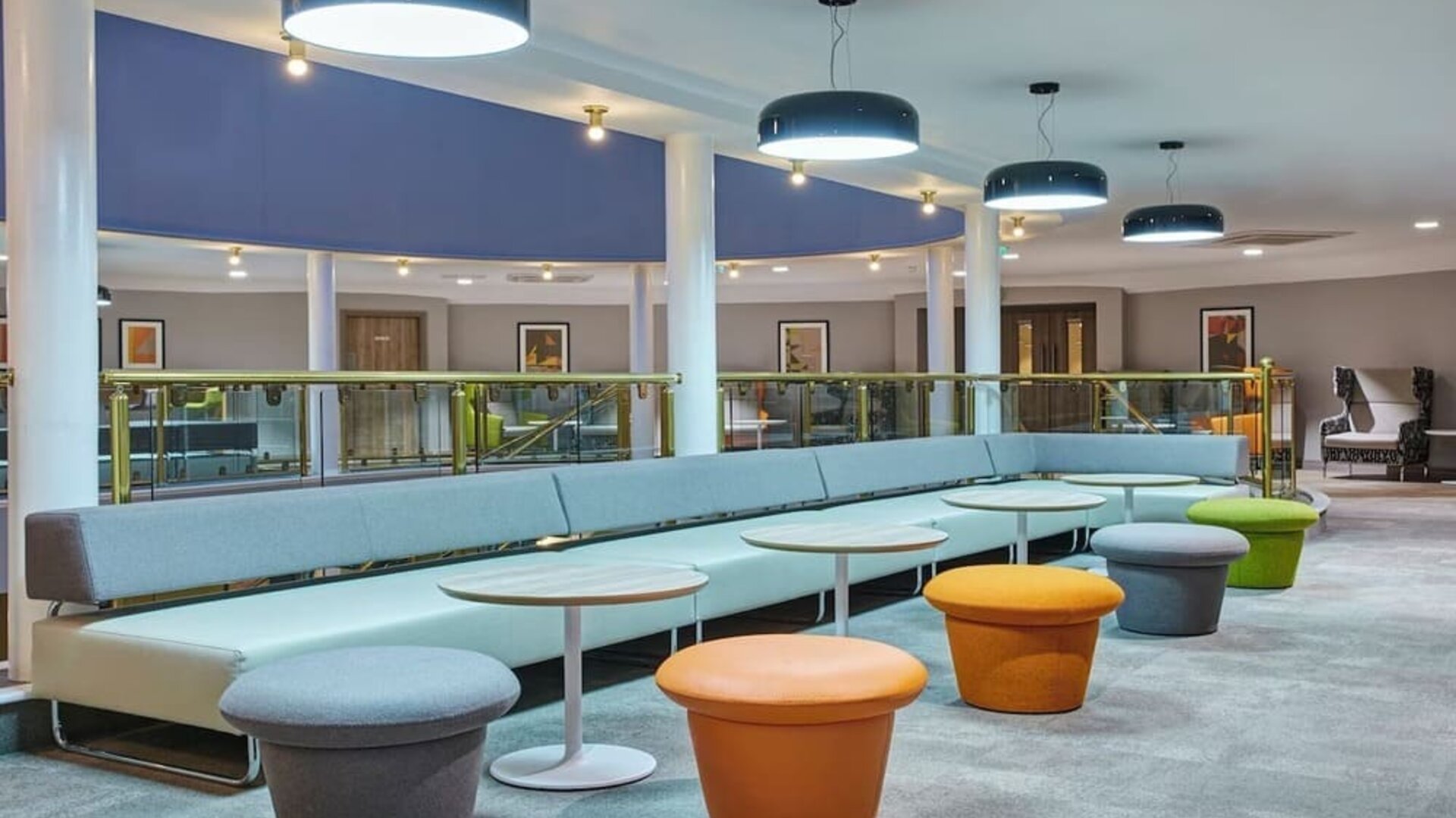 Hallway seats available at Leonardo Hotel And Conference Venue Hinckley Island.