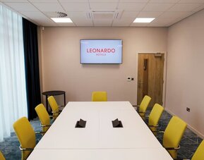 Professional meeting room at Leonardo Hotel Bristol City.
