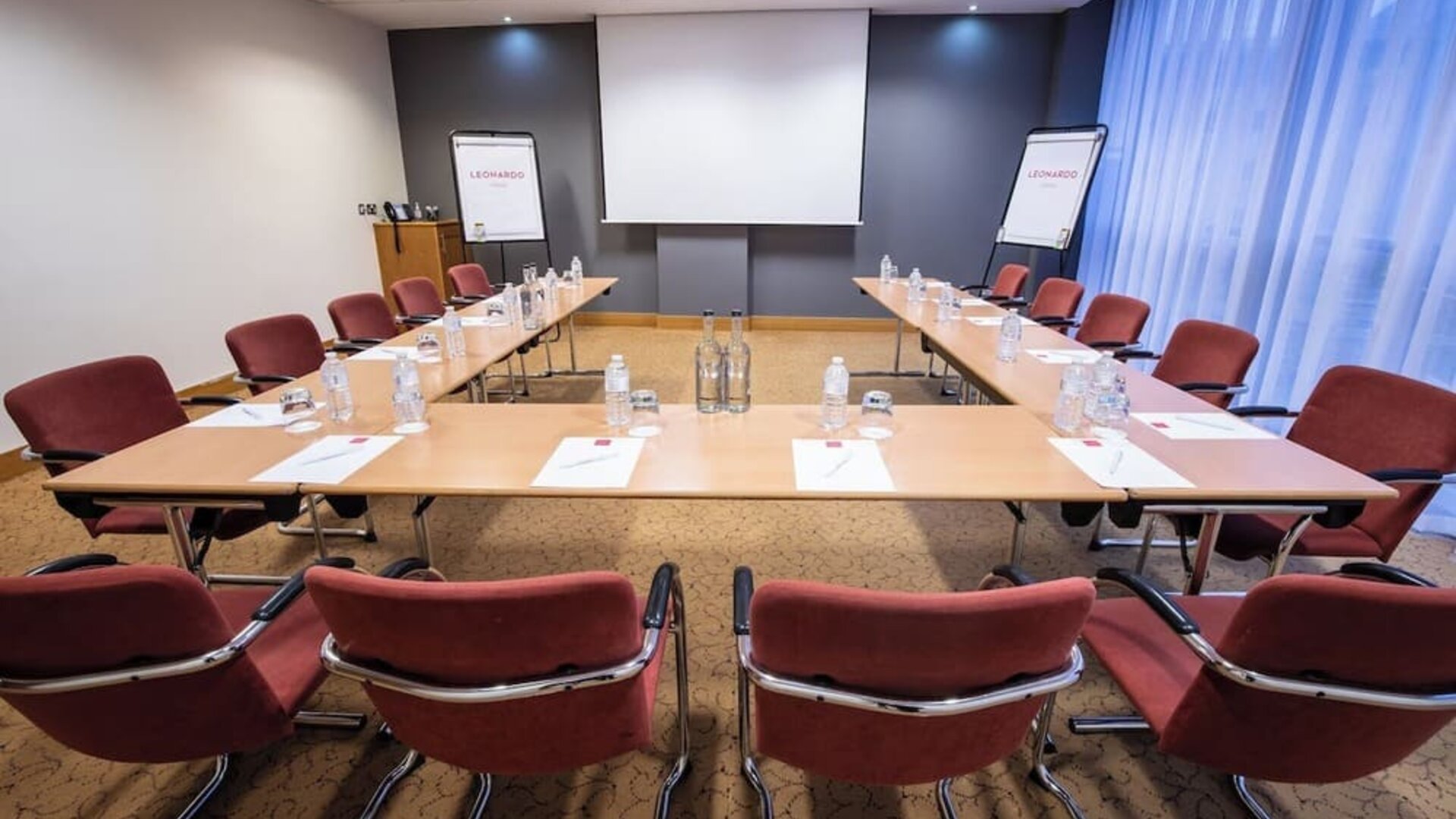 Meeting room at Leonardo Hotel London Watford.