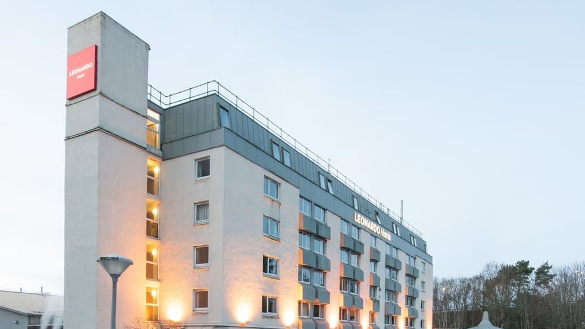 Hotel exterior at Leonardo Hotel Inverness.