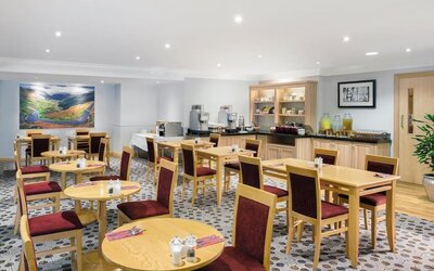 Breakfast area at Leonardo Hotel Inverness.