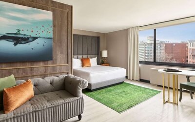 Spacious king suite at Viceroy Washington DC.