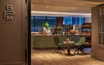 Breakfast area at Viceroy Washington DC.