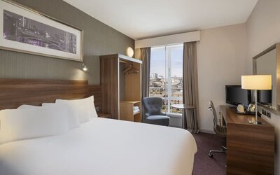 Day use room with work desk at Leonardo Hotel Leeds.