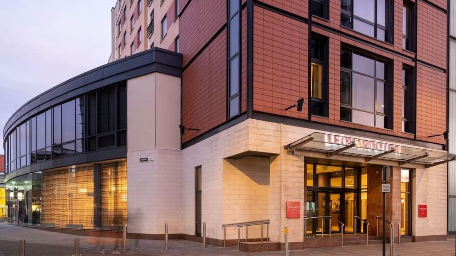 Hotel exterior at Leonardo Hotel Leeds. 