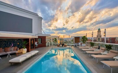 Rooftop pool at Hotel Zena Washington DC.