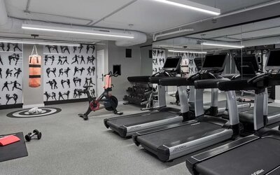 Fitness center at Hotel Zena Washington DC.