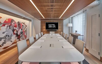 Meeting room at Hotel Zena Washington DC.