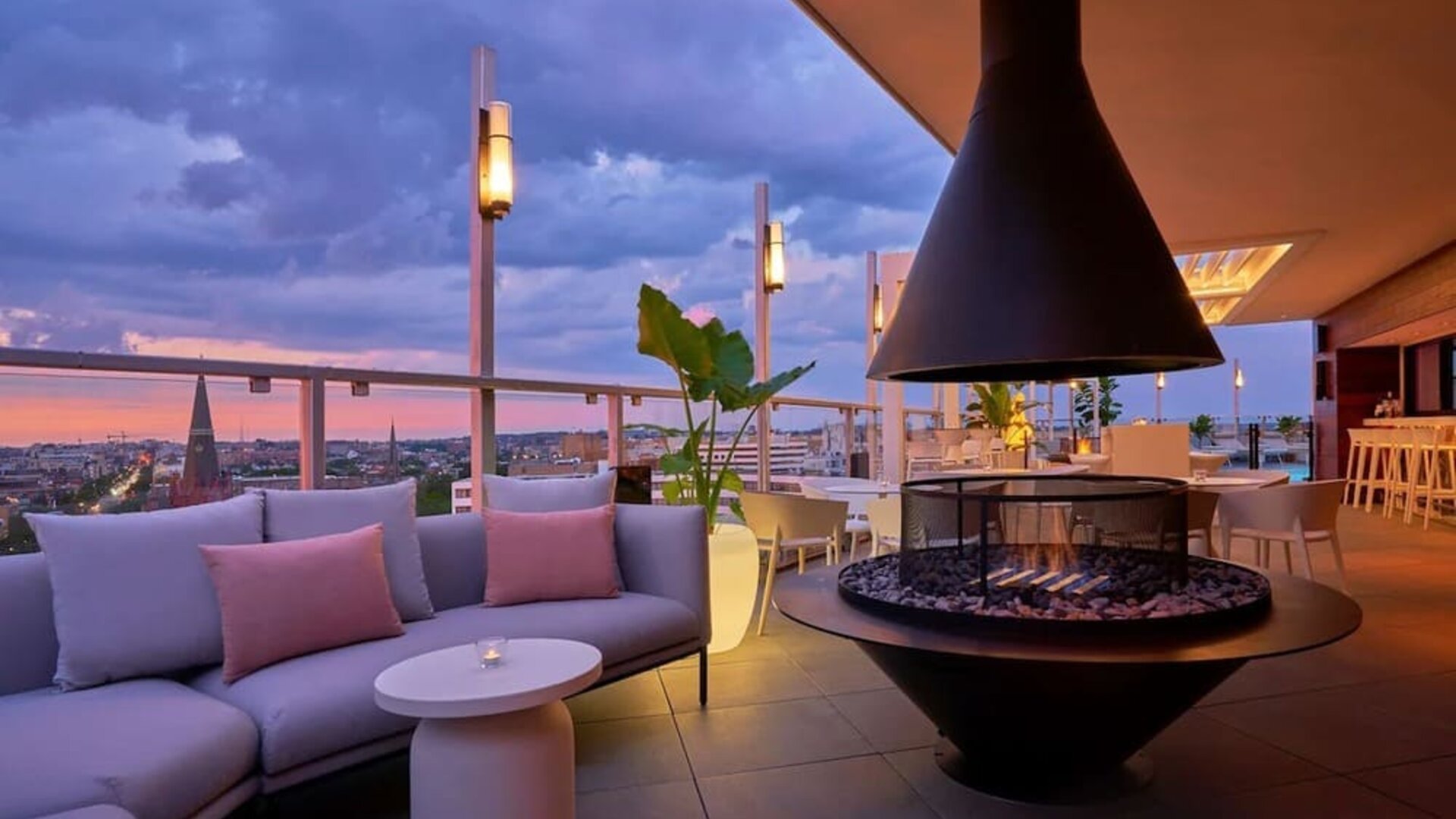 Hotel rooftop at Hotel Zena Washington DC.