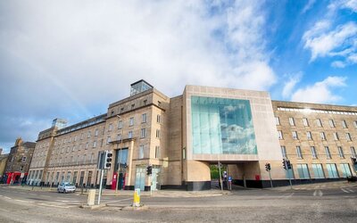 Hotel exterior at Leonardo Royal Hotel Edinburgh Haymarket. 