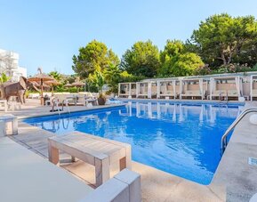 Outdoor pool at INN Mallorca Aparthotel.