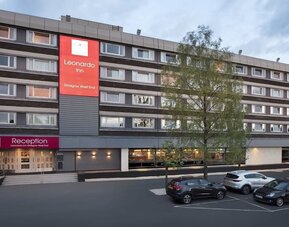 Hotel exterior at Leonardo Inn Glasgow West End. 