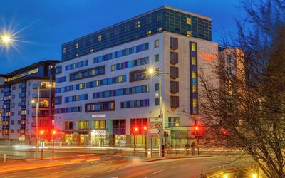 Hotel exterior at Leonardo Hotel Plymouth.