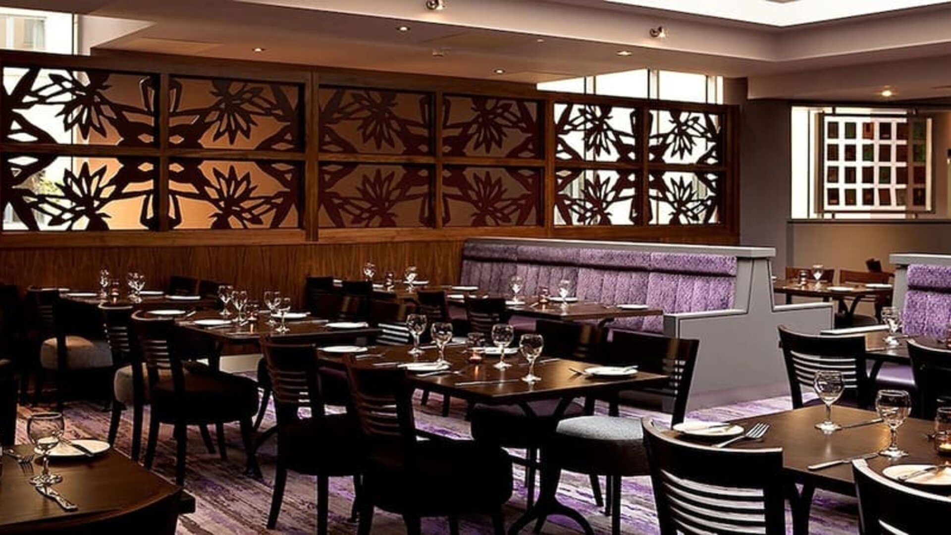 Dining area at Leonardo Hotel Dublin Parnell Street.