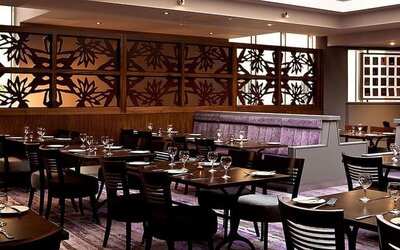 Dining area at Leonardo Hotel Dublin Parnell Street.