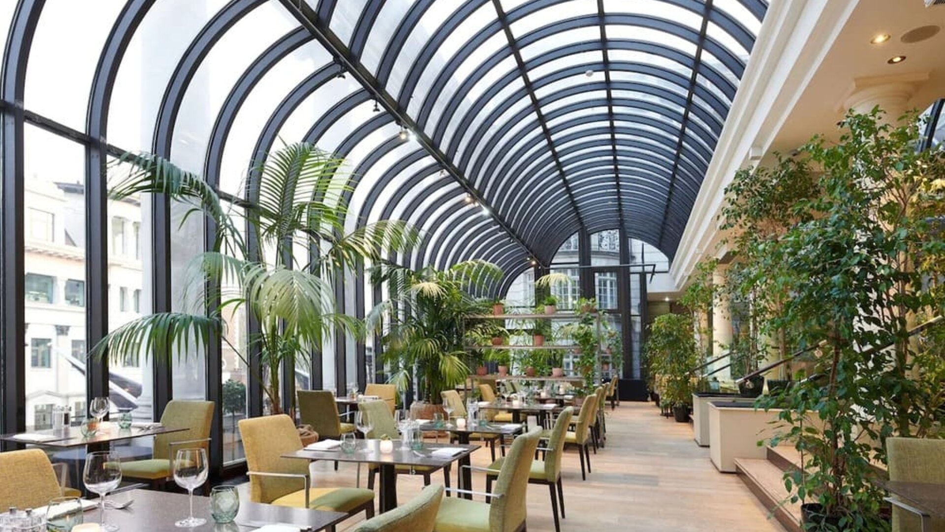 Spacious dining area perfect for coworking at  The Dilly.  