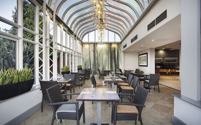 Dining room at Leonardo Hotel East Midland Airport.