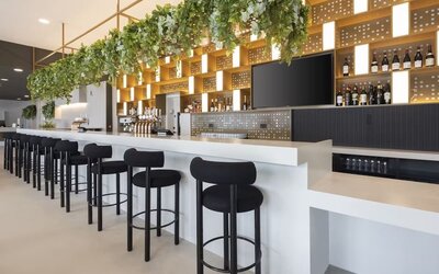 Hotel bar at Leonardo Hotel Manchester Piccadilly. 