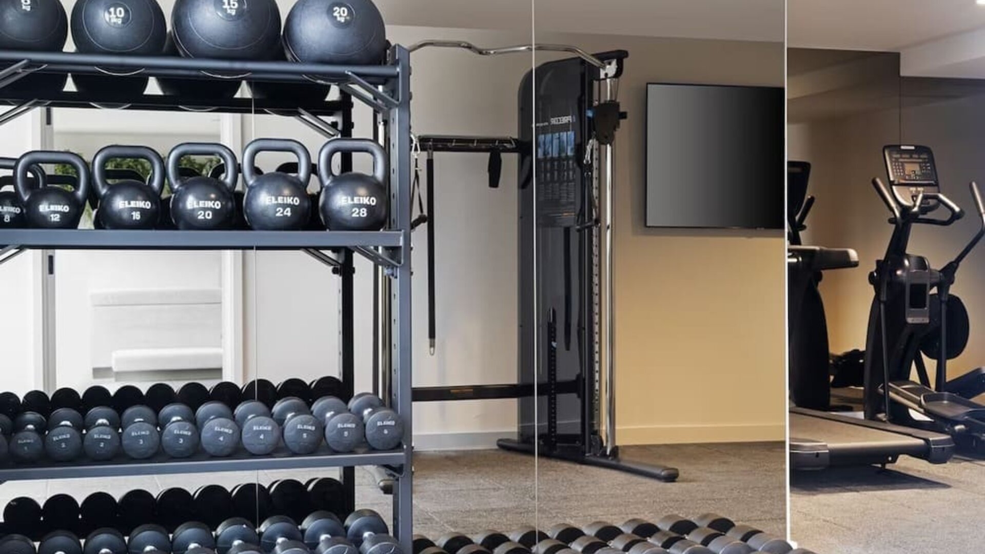 Fitness center available at Leonardo Hotel Manchester Piccadilly. 